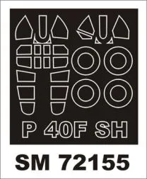 P-40F mask für Special Hobby 1:72