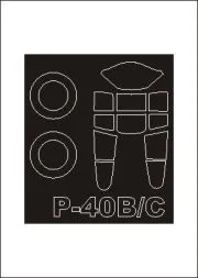 P-40B/C mask for Trumpeter 1:72