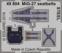 MiG-27 seatbelts - STEEL 1:48