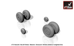 Yak-28 wheels w/ weighted tires 1:72