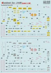 Su-24M stencils 1:48