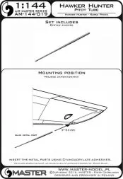 Hawker Hunter - Pitot Tube 1:144