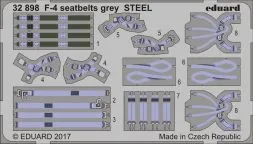 F-4 seatbelts grey STEEL 1:32