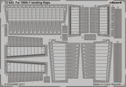 Fw 189A-1 landing flaps für ICM 1:72