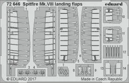 Spitfire Mk. VIII landing flaps für Eduard 1:72