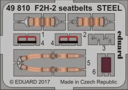 F2H-2 seatbelts STEEL 1:48