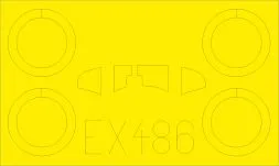 He 51B.1 Mask für Roden 1:48