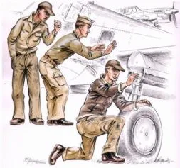 US Army mechanics WW II 1:72
