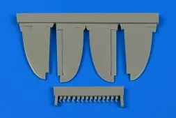 Macchi C.202 (late) control surfaces für Hasegawa 1:48