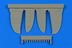 Macchi C.202 (early) control surfaces für Hasegawa 1:48