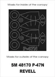 P-47N mask für Revell 1:48