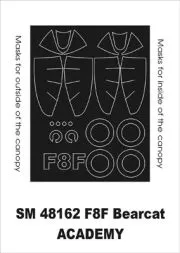 F8F Bearcat mask für Academy 1:48