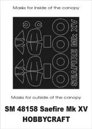 Seafire Mk.XV mask für Hobbycraft 1:48