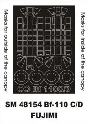 Bf 110C/D mask für Fujimi 1:48