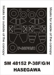 P-38F/G/H mask für Hasegawa 1:48