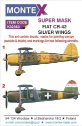 Fiat CR.32 super mask for Silver Wings 1:32