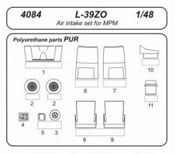L-39 Air intake set for Special Hobby 1:48