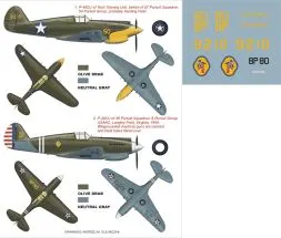P-40CU super mask für Trumpeter 1:32