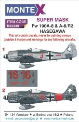 Fw 190A-8 super mask für Hasegawa 1:32