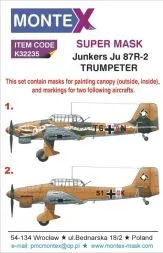 Ju 87R-2 super mask für Trumpeter 1:32