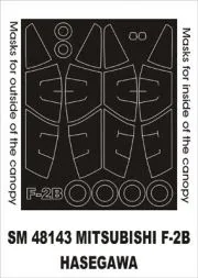 Mitsubishi F2B mask für Hasegawa 1:48