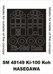 Ki-100 Koh mask für Hasegawa 1:48