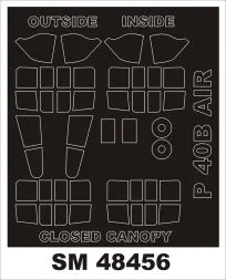 P-40B mask für Airfix 1:48