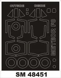 Meteor F8 mask für Airfix 1:48