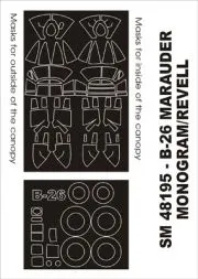 B-26 mask für Revell 1:48