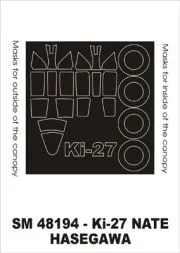 Ki-27 Nate mask für Hasegawa 1:48