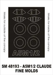 A5M1/2 Claude mask für Fine Molds 1:48