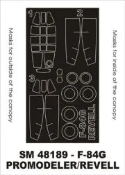 F-84G mask für Promodeler/ Revell 1:48