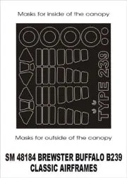 Buffalo type 239 mask for Classic Airframes 1:48