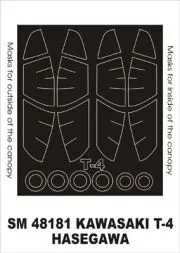 Kawasaki T-4 mask für Hasegawa 1:48