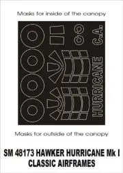 Hurricane Mk.I mask für Classic Airframes 1:48