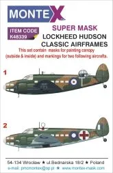 Lockheed Hundson super mask für Classic Airframe 1:48