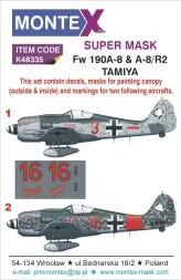 Fw 190A-8 - A8/R2 super mask für Tamiya 1:48