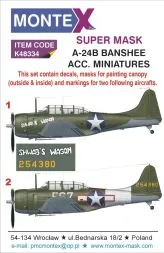 A-24B Banshee super mask für ACC. Miniatures 1:48