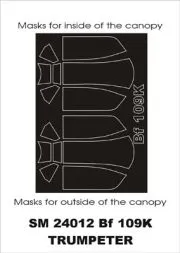 Bf 109K-4 mask für Trumpeter 1:24