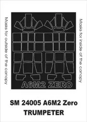 A6M2b Zero mask für Trumpeter 1:24