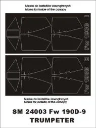 Fw 109D-9 mask für Trumpeter 1:24
