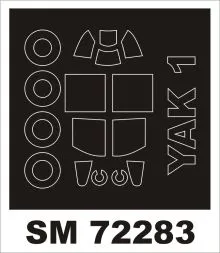 Yak-1 mask für Brengun 1:72