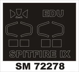 Spitfire Mk.IX mask for Eduard 1:72