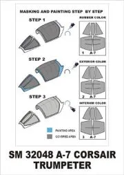 A-7 mask für Trumpeter 1:32