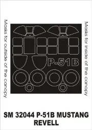 P-51B Mustang mask für Revell 1:32