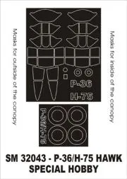 P-36/ H-75 mask für Special Hobby 1:32