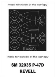 P-47D mask für Revell 1:32