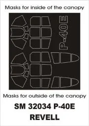 P-40E mask für Revell 1:32