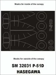 P-51D mask für Hasegawa 1:32