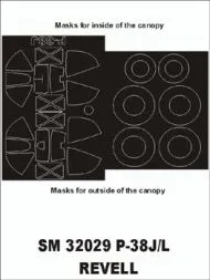 P-38J/L mask für Revell 1:32